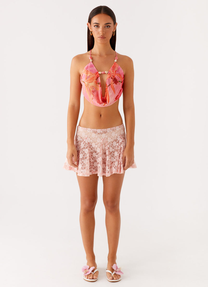 Conrad Mini Skirt Pink 1 Peppermayo
