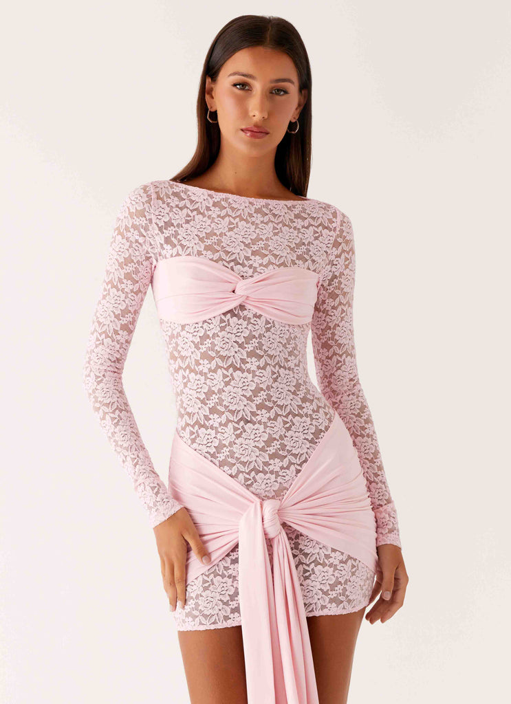Consie Long Sleeve Mini Dress - Pink Peppermayo Consie Long Sleeve Mini Dress - Pink Peppermayo