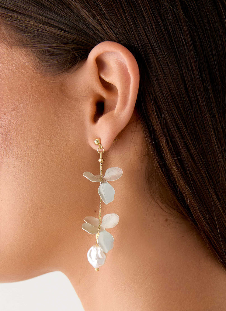 Costa Aura Earrings - Pearl