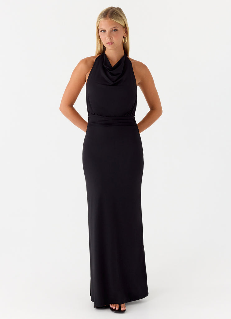 Crazy Over Me Maxi Dress - Black