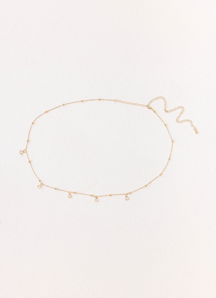 Crystal Haze Belly Chain - Gold