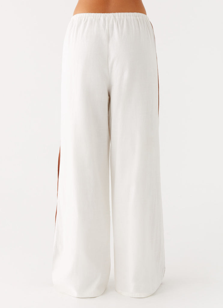 Dalida Linen Pants - Ivory