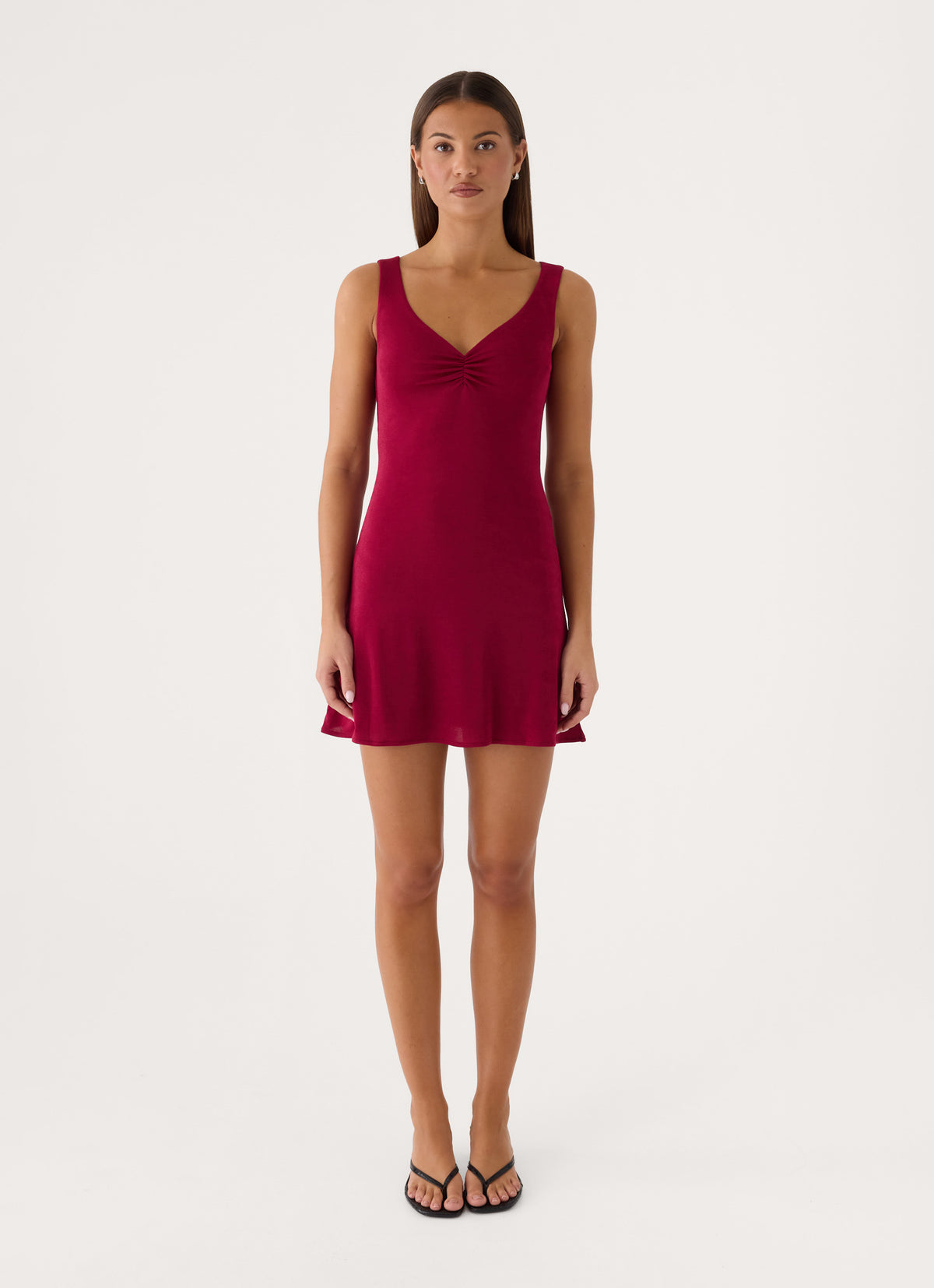 Dancia Mini Dress - Sangria