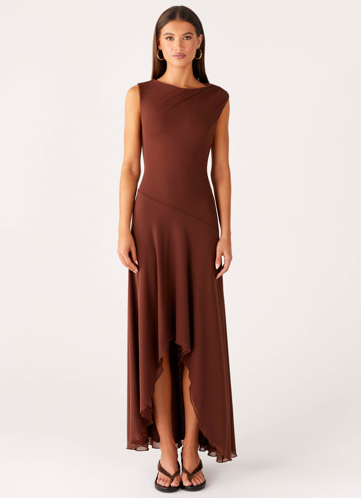 Danika Maxi Dress - Chocolate