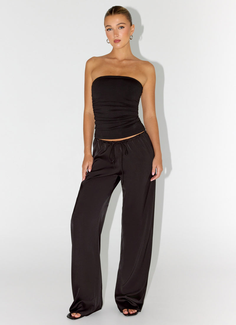 Deacon Low Rise Pants - Black