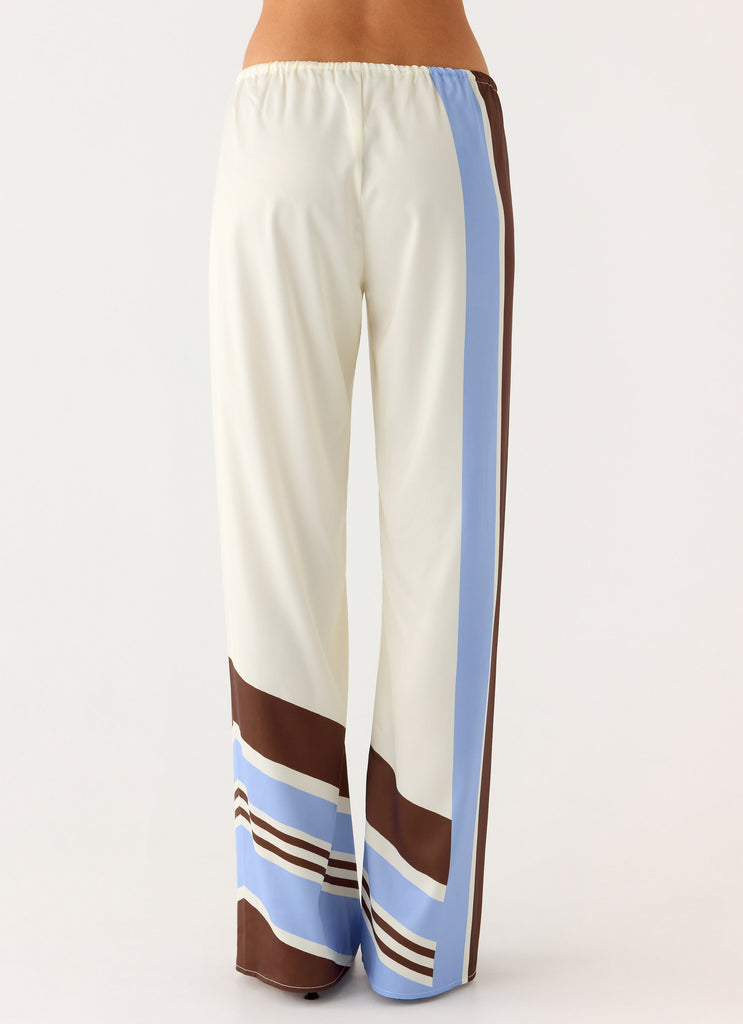 Deacon Low Rise Pants - Purple Stripe