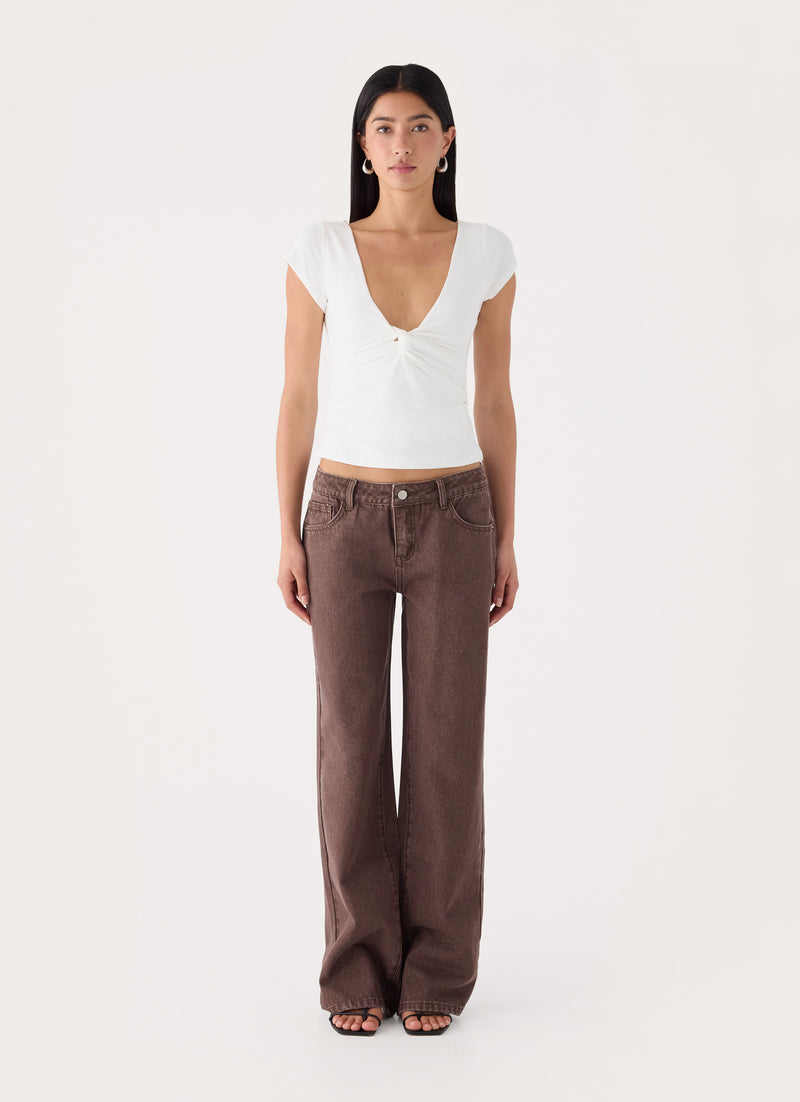 Derrie White Top - White