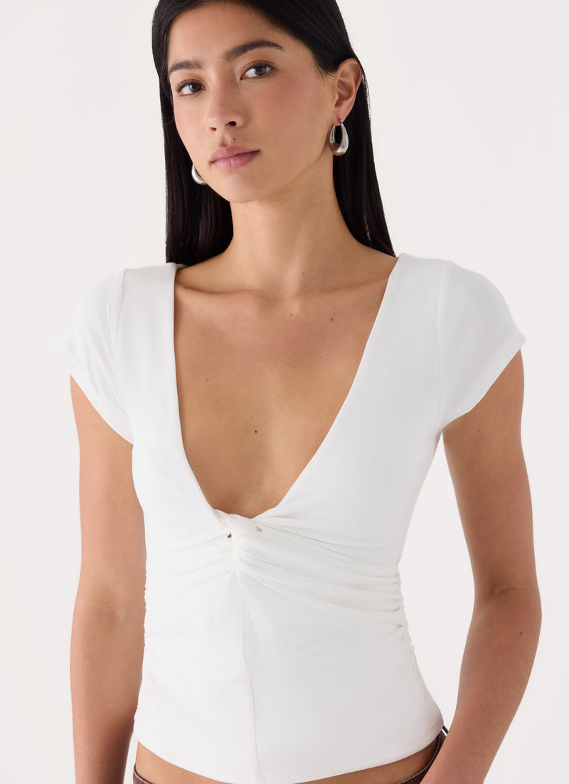 Derrie White Top - White