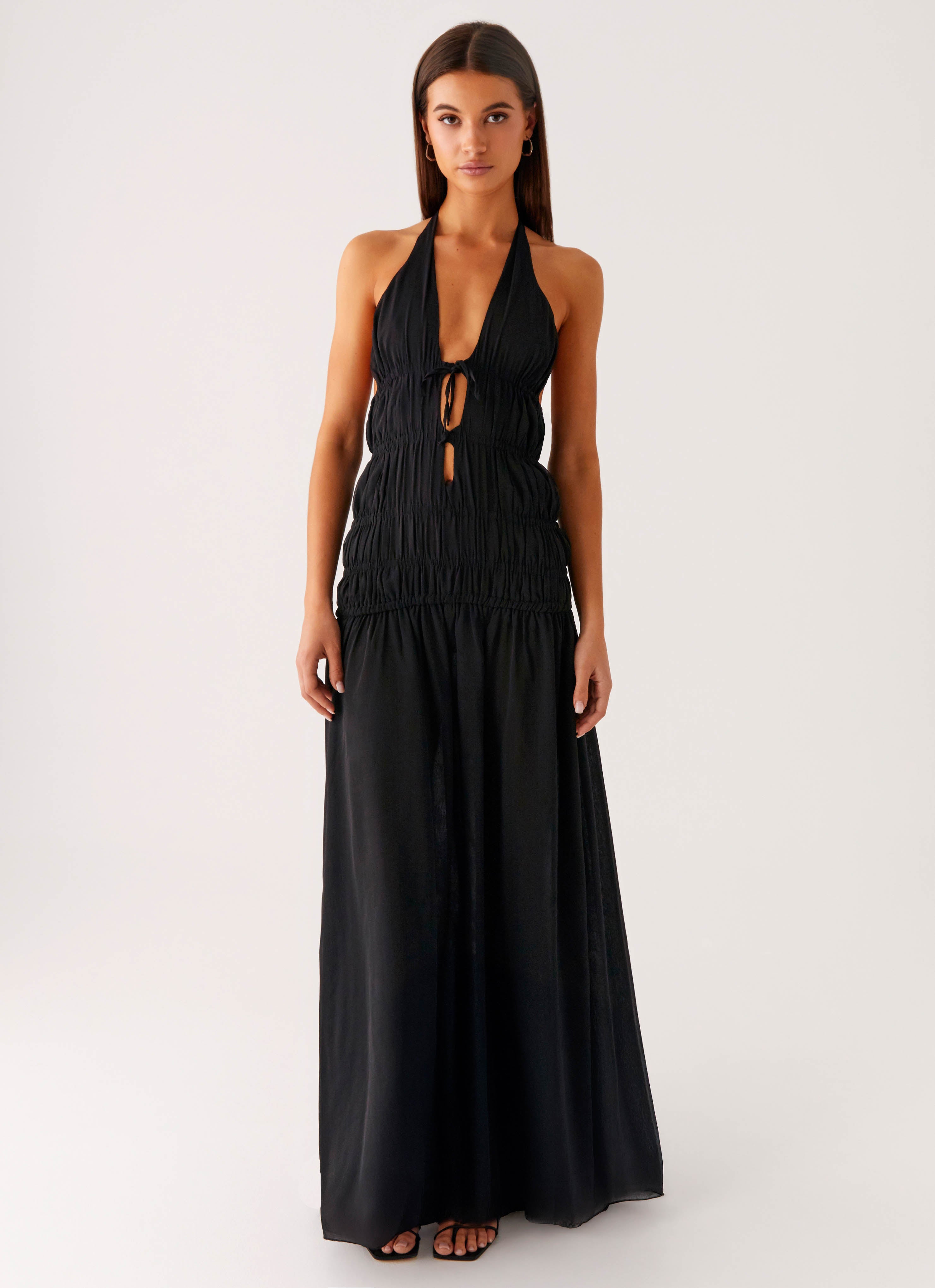 Black Halter Maxi Los Angeles Apparel Cotton Spandex Halter Maxi Dress Outlet Clothing Black Halter Maxi Los Angeles Apparel Cotton Spandex Halter Maxi Dress Outlet Clothing
