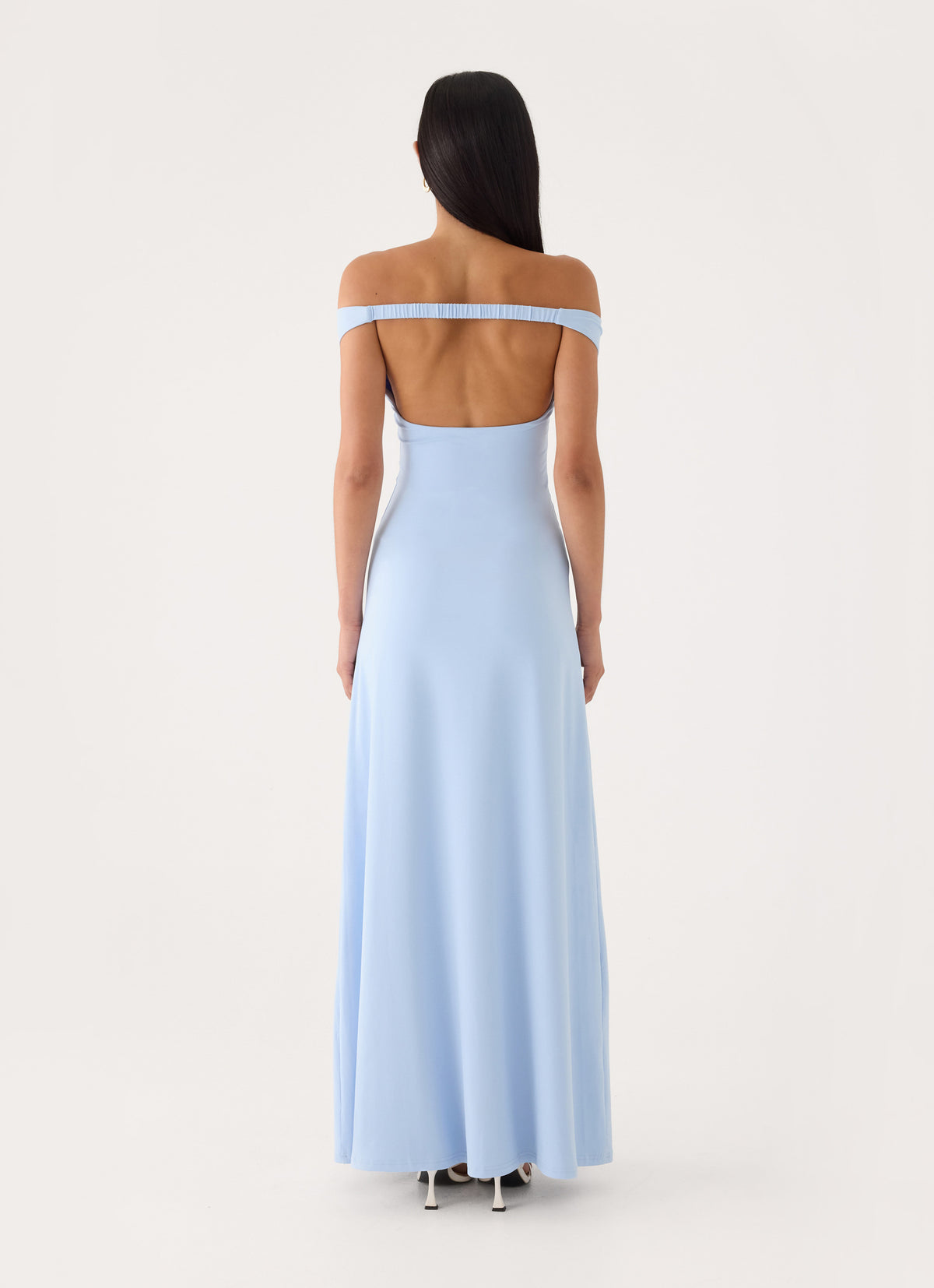 Diranda Off Shoulder Maxi Dress - Blue