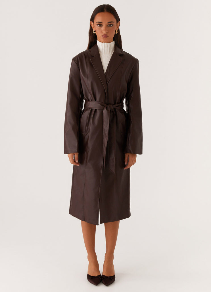 Dixie Trench Coat Chocolate – Peppermayo - Main Image