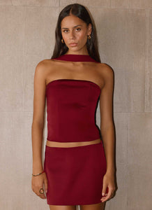 Do It Again Top - Dark Cherry