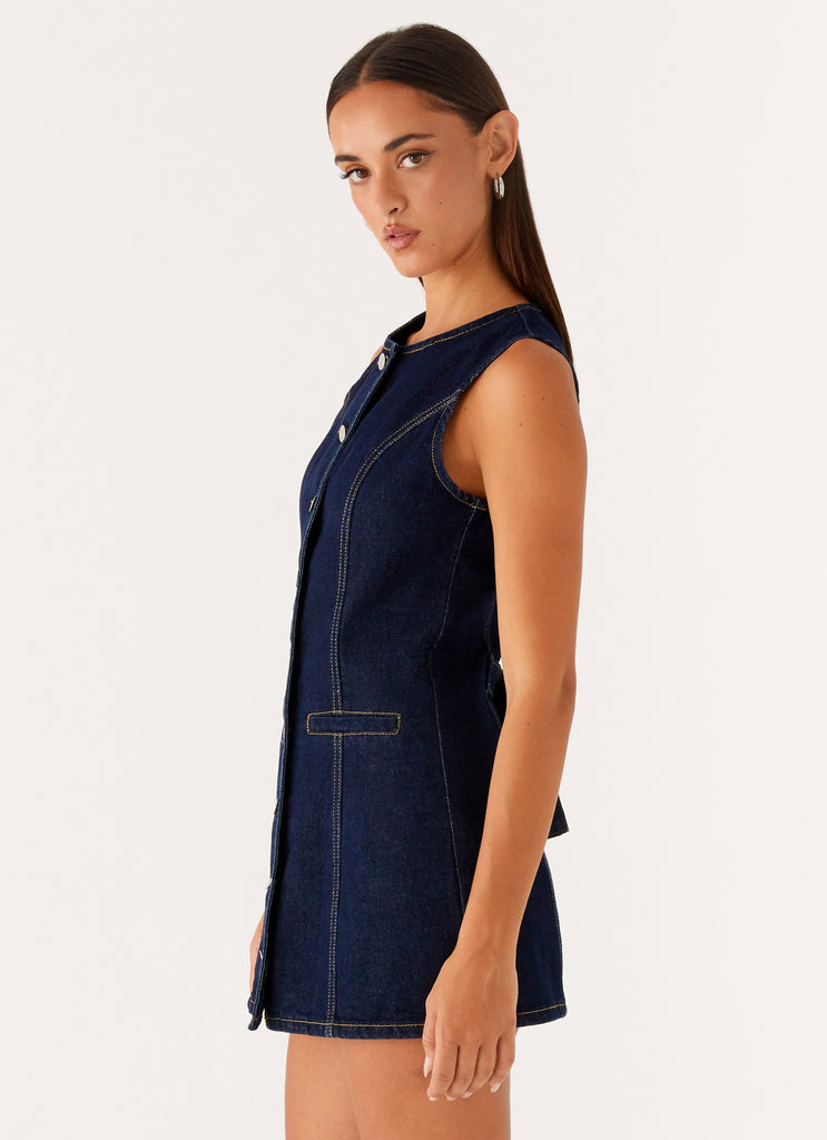 dolton mini dress indigo dolton mini dress indigo Donelli Long Sleeve Mini Dress | Navy