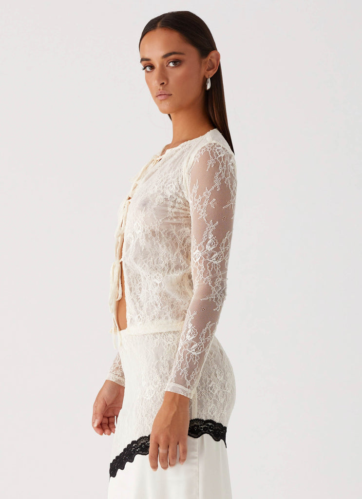 Duet Long Sleeve Top - Ivory