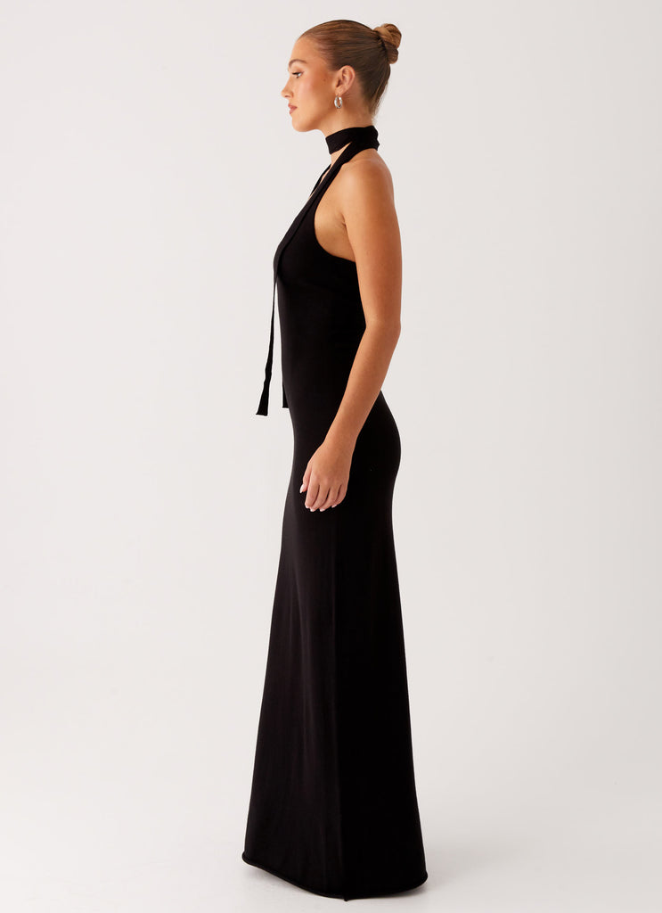 Eddie Knit Maxi Dress - Black