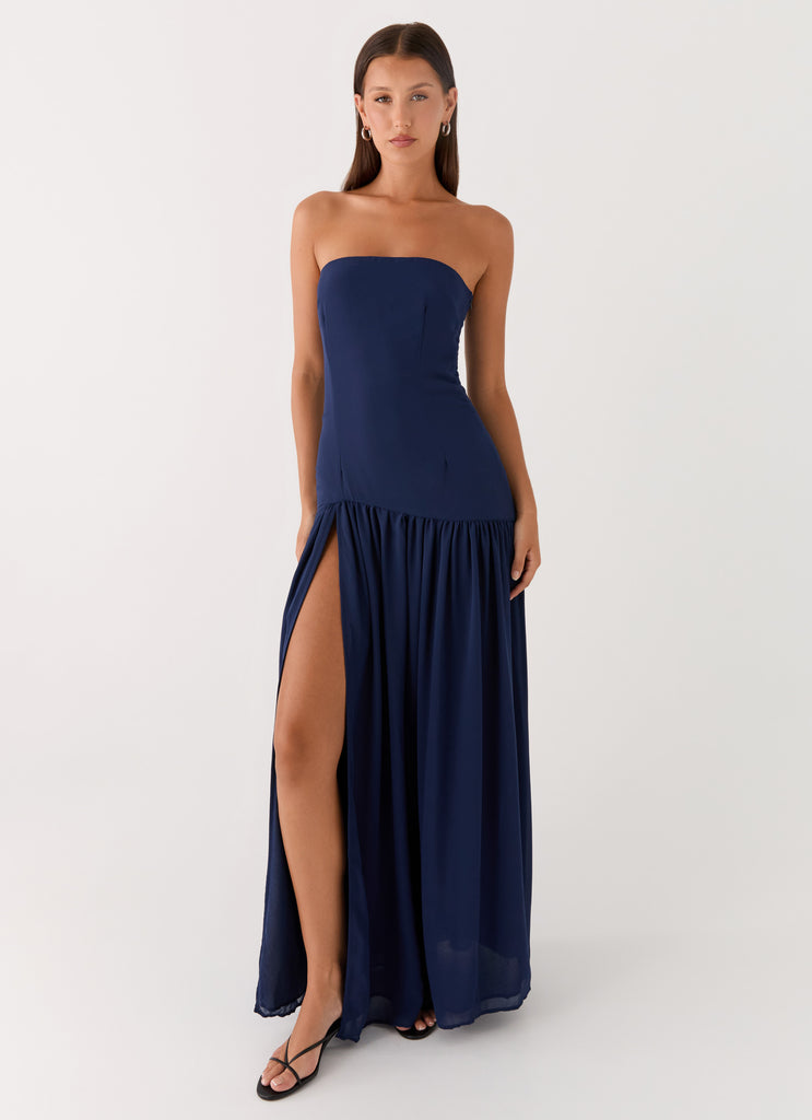 Eden Strapless Maxi Dress - Navy Eden Strapless Maxi Dress - Navy
