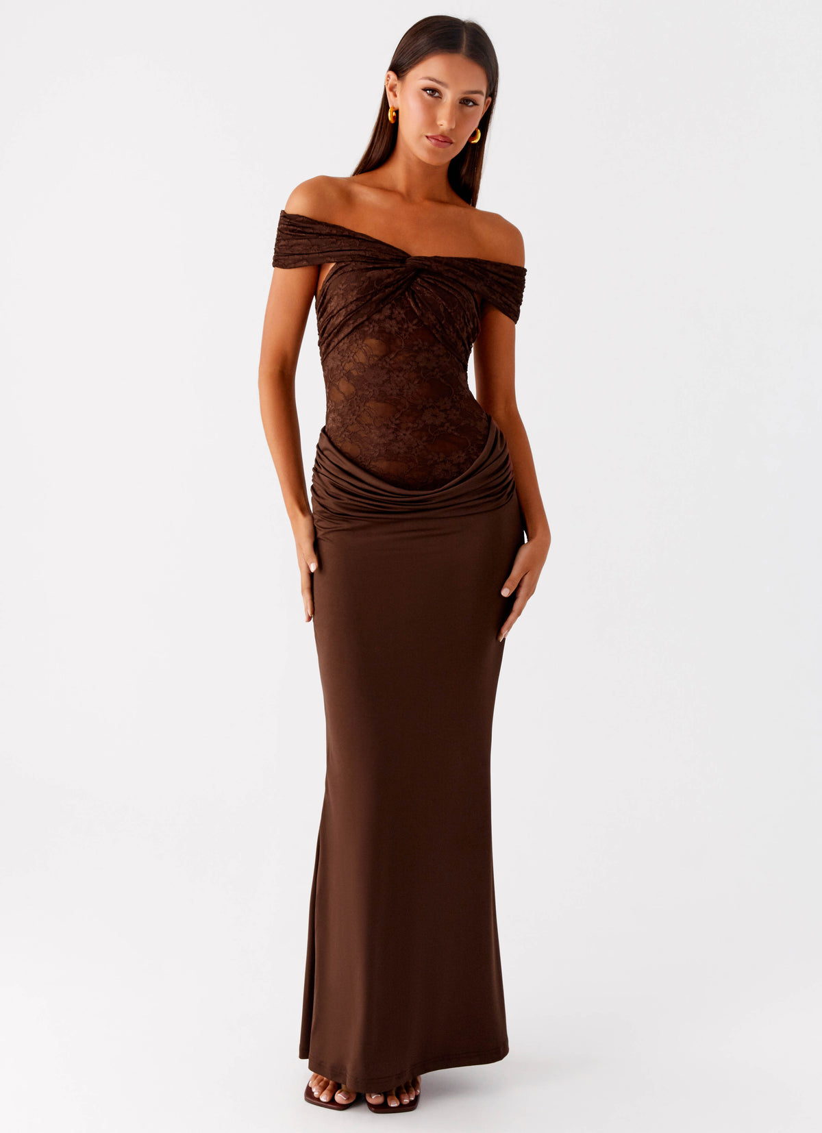 peppermayo dresses Rush Dress | Karma Maxi Dress Featuring an off Royce Maxi Dress - Yellow