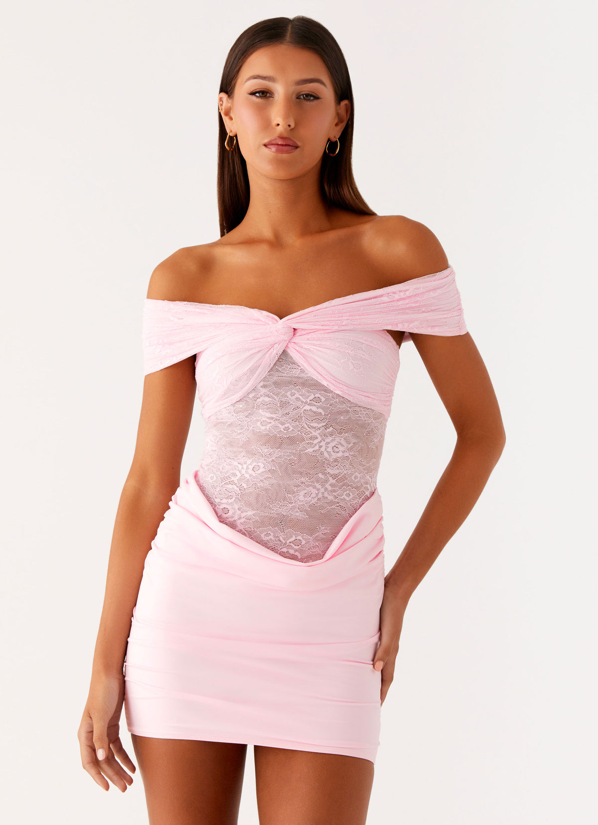 Either Way Off Shoulder Mini Dress