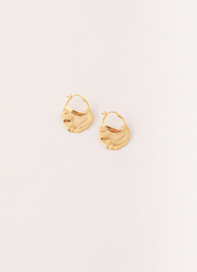 Elated Hoop Earrings - Gold