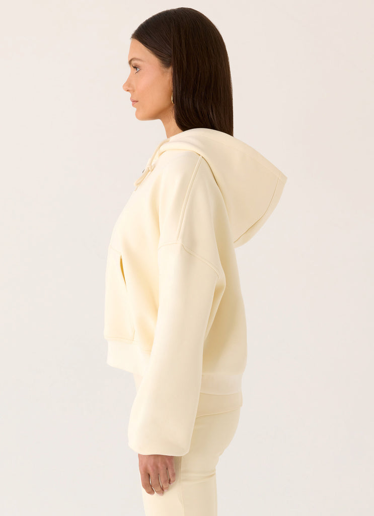 Elio Zip Hoodie - Baby Yellow