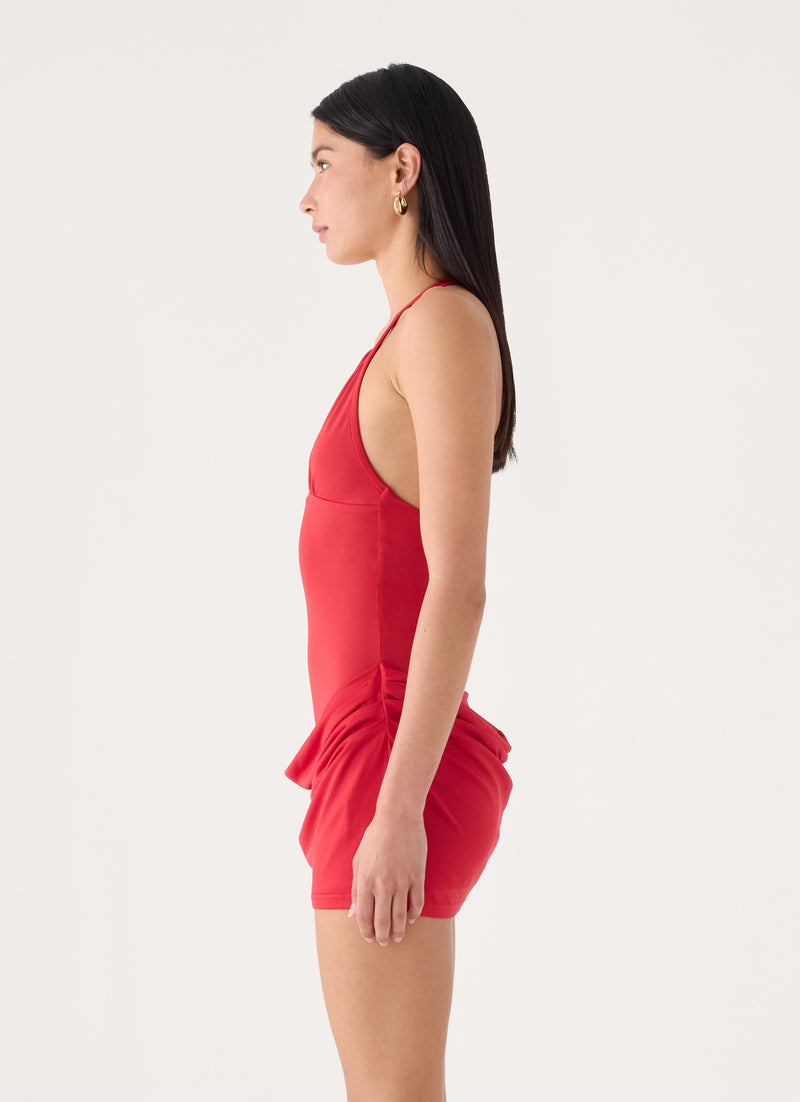 Elira Mini Dress - Chilli Red