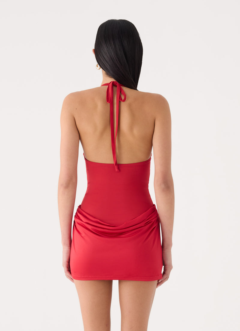 Elira Mini Dress - Chilli Red