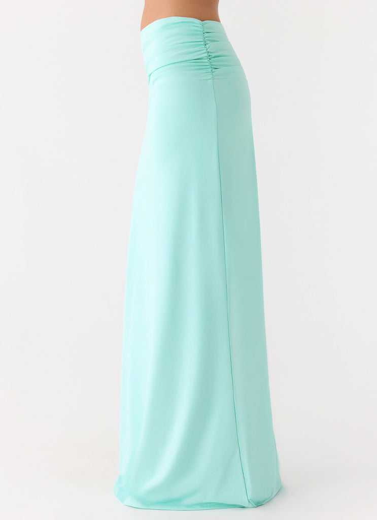 Elisabetta Maxi Skirt - Aqua