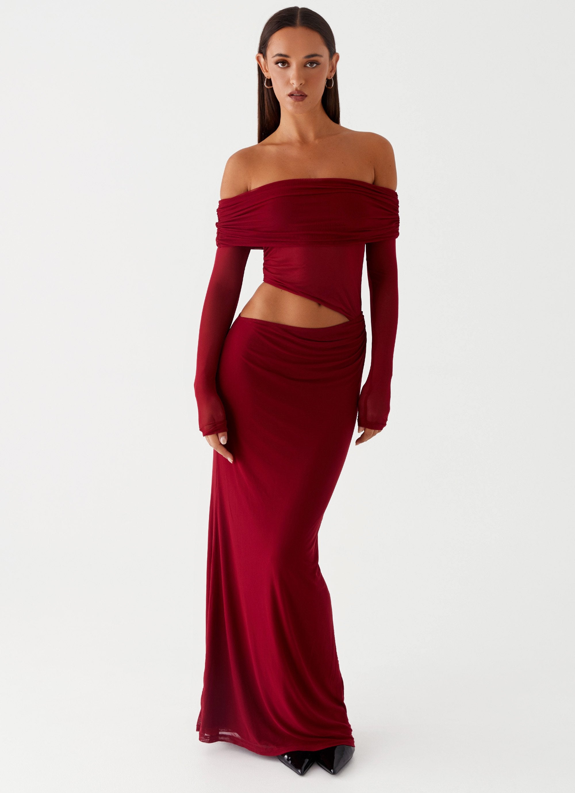 Emery Maxi Dress Cherry Red Peppermayo emery-maxi-dress-cherry-red-peppermayo