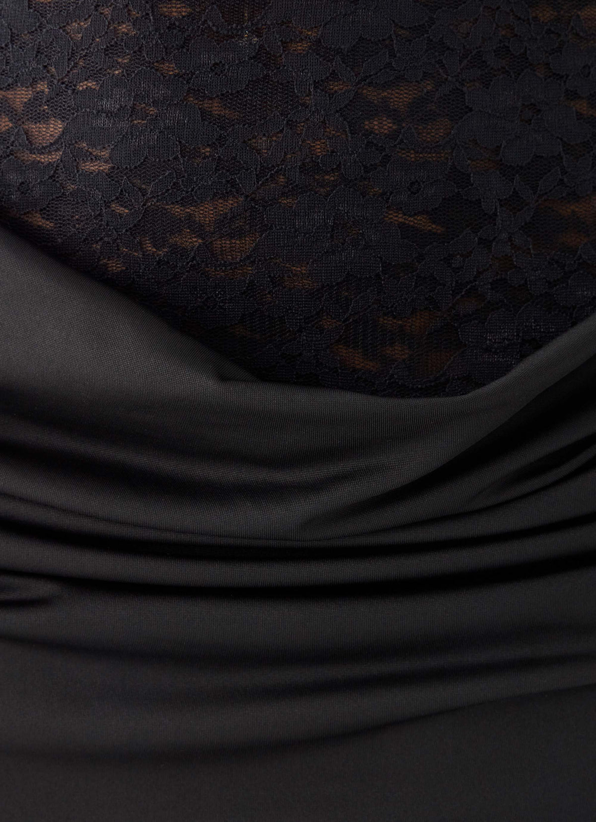 Emesy Lace Maxi Dress - Black