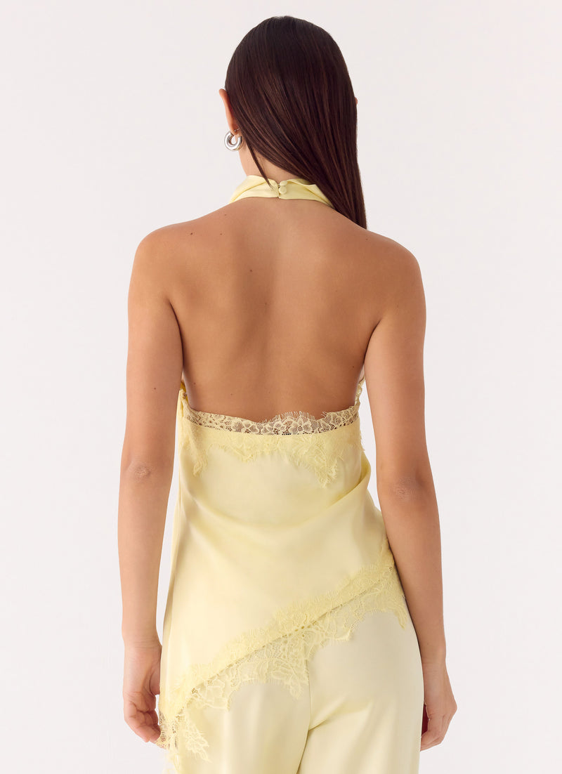 Emilee Cowl Top - Yellow