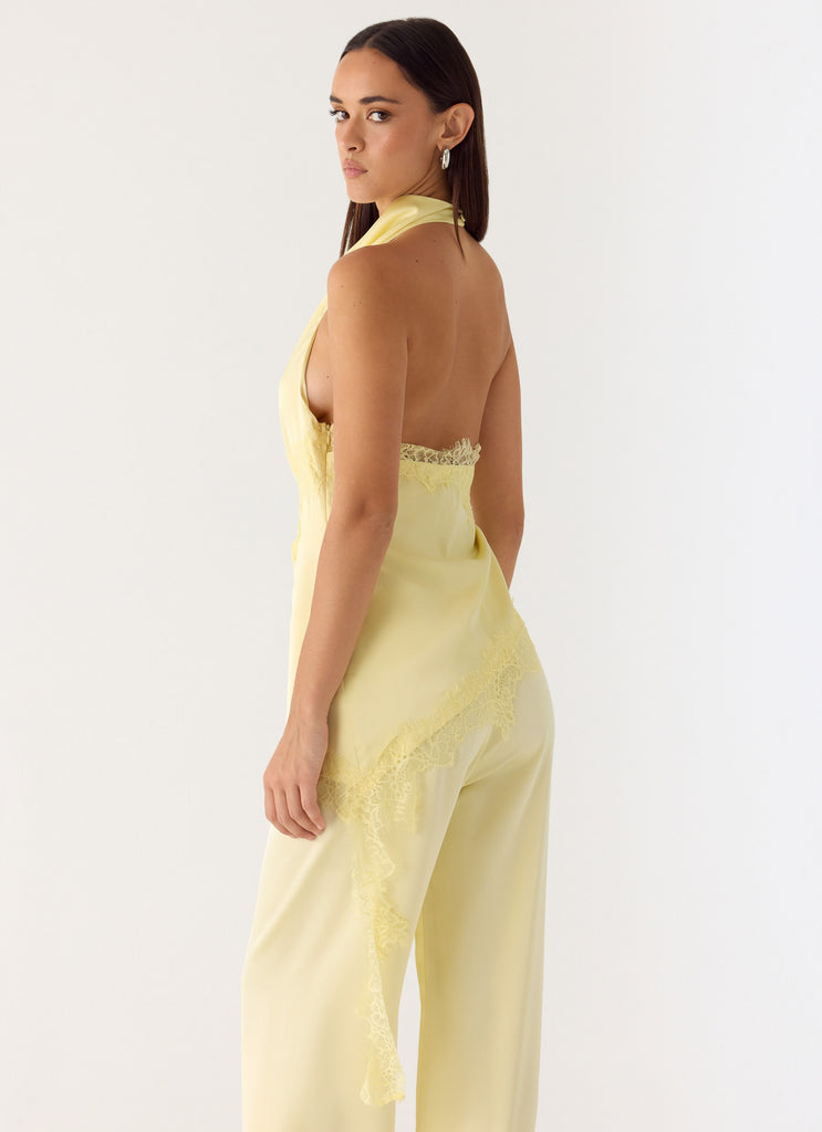 Emilee Cowl Top - Yellow