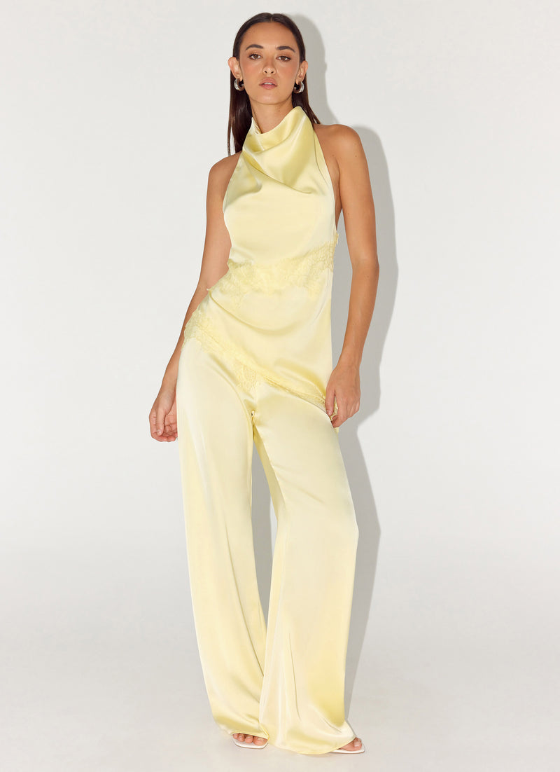 Emilee Cowl Top - Yellow