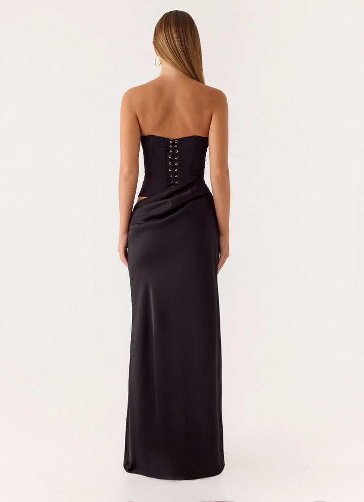 Emory Corset Maxi Dress - Black Peppermayo Emory Corset Maxi Dress - Black Peppermayo