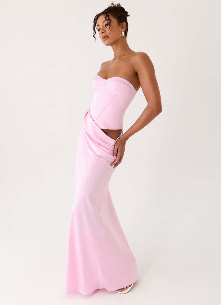 Emory Corset Maxi Dress - Pink Peppermayo Emory Corset Maxi Dress - Pink Peppermayo