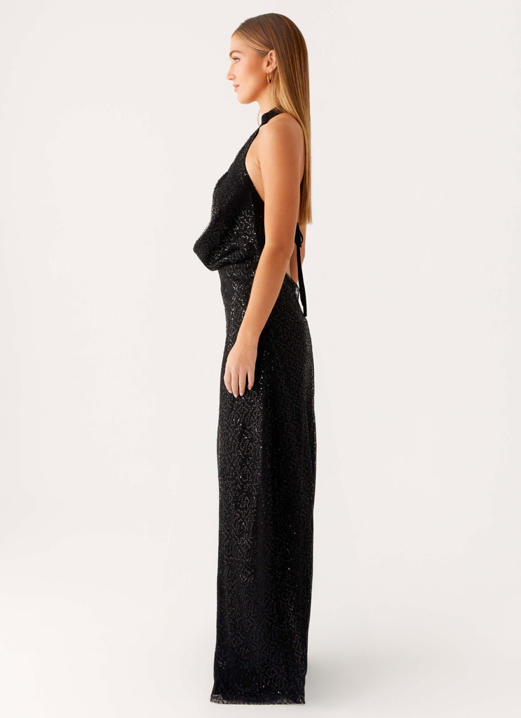 Empire Sequin Maxi Dress