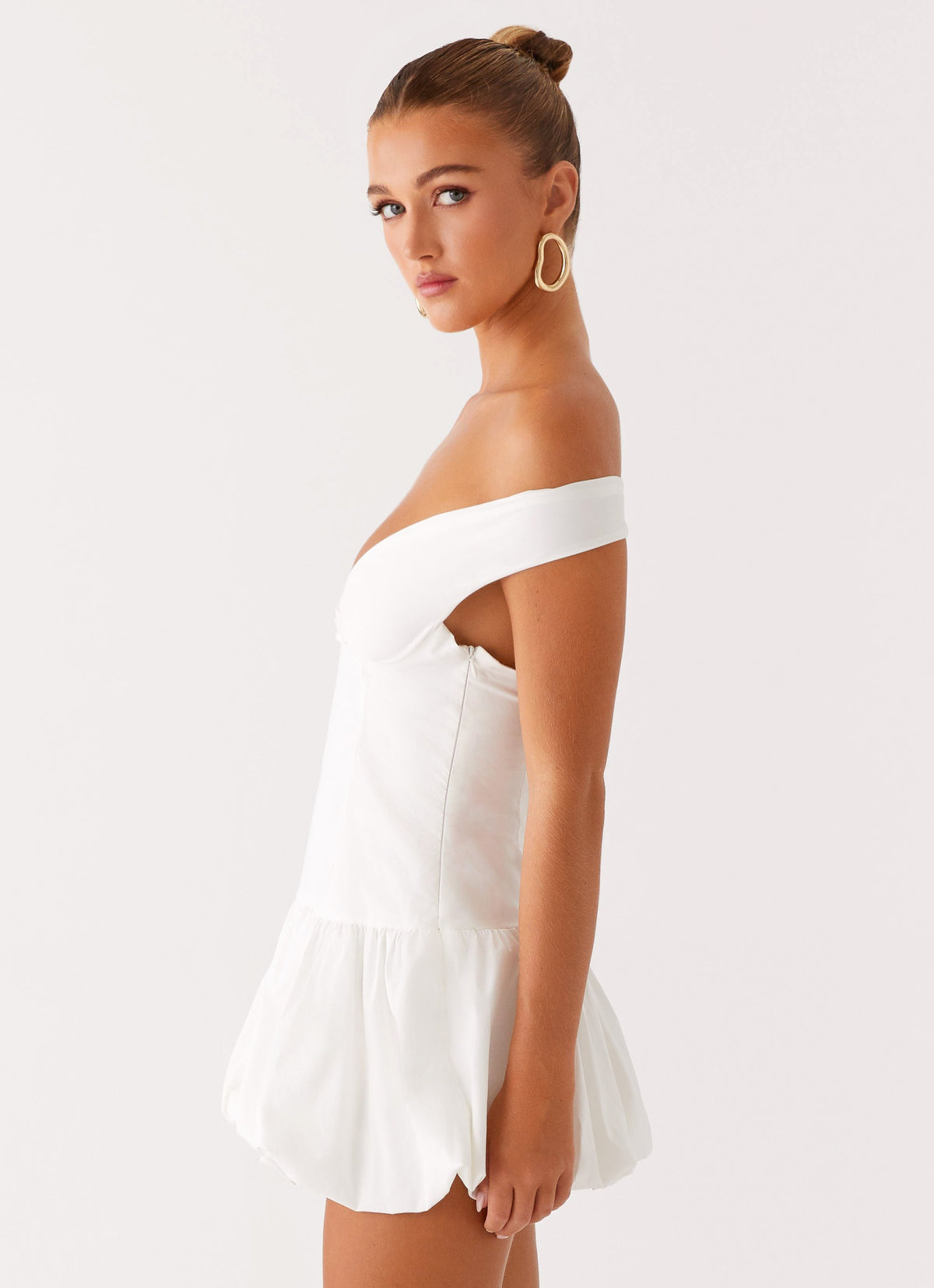 Endless Romance Off Shoulder Mini Dress