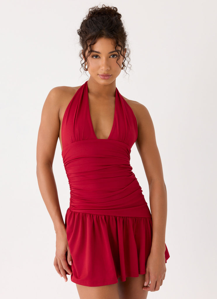 Red Halter Neck Dresses