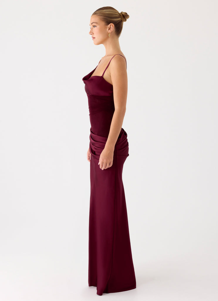 akela maxi dress merlot Colette Merlot Maxi Dress Ready to Ship