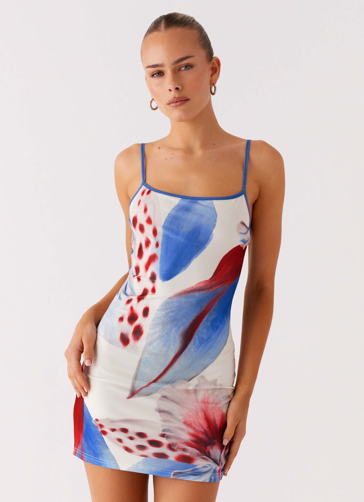 Everett Mini Dress - Deep Sea Bloom Peppermayo Everett Mini Dress - Deep Sea Bloom Peppermayo