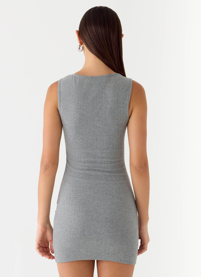 Everly Mini Dress - Grey