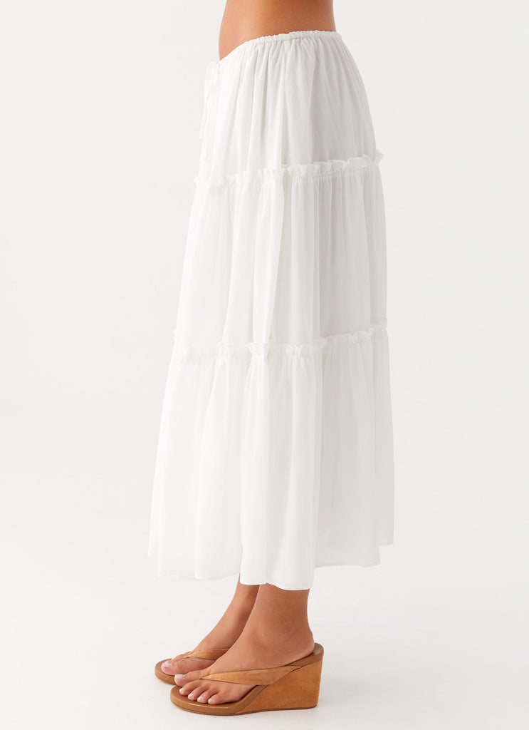 Evi Midi Skirt Ivory 2