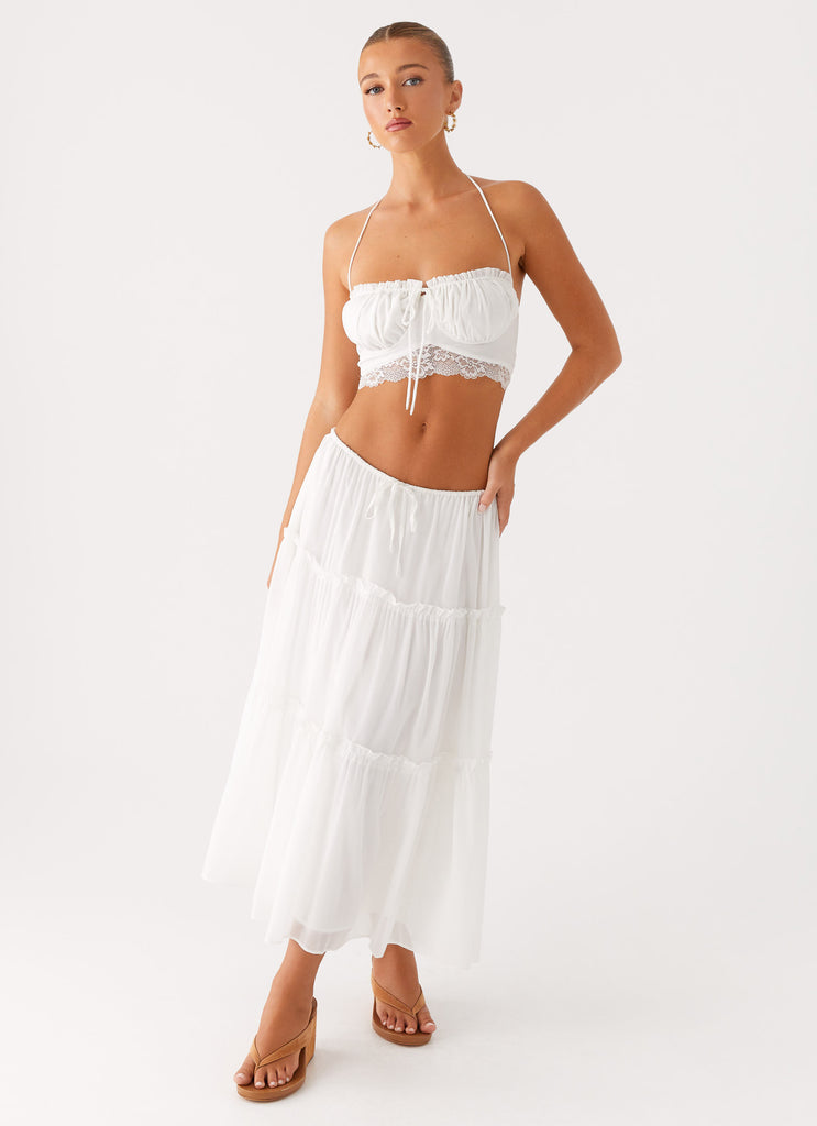 Evi Midi Skirt Ivory 4 Peppermayo