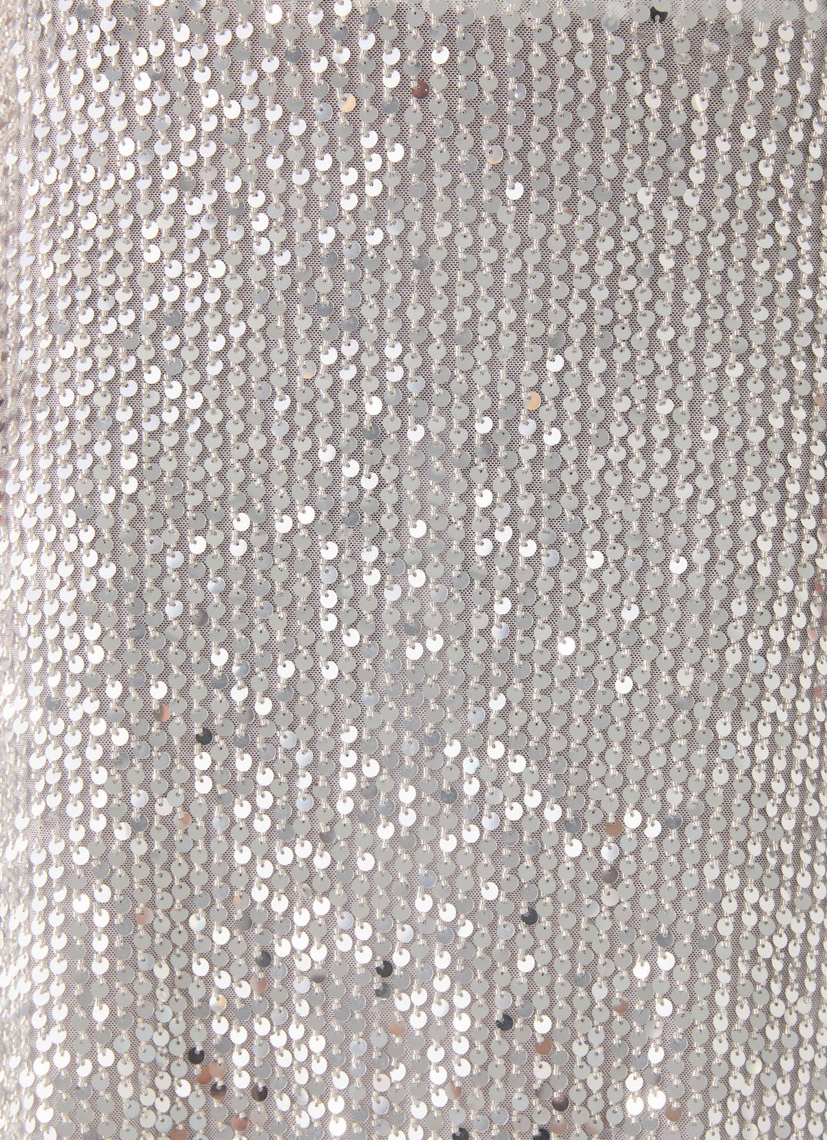 Evodia Sequin Midi Skirt - Silver