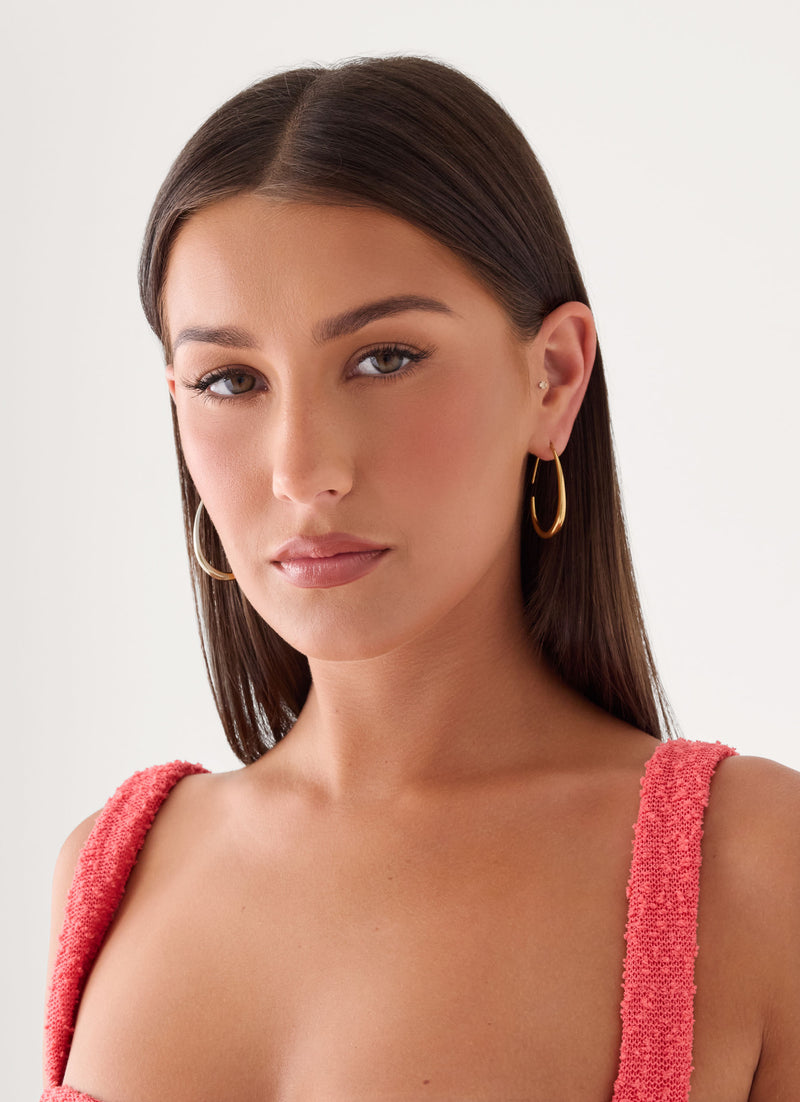 Evy Hoop Earrings - Gold