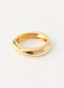 Faded Bloom Bangle - Gold