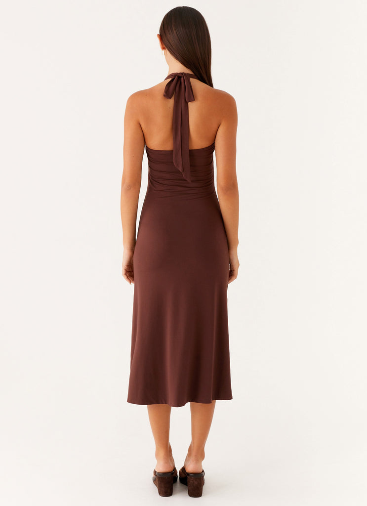 Fast Times Midi Dress - Chocolate