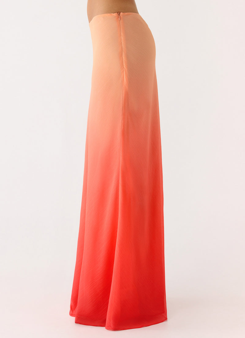 Feliciana Maxi Skirt - Sunset Ombre