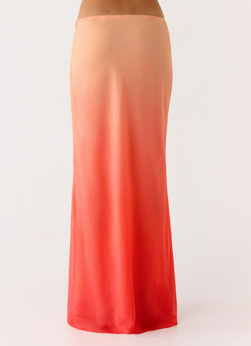 Feliciana Maxi Skirt - Sunset Ombre