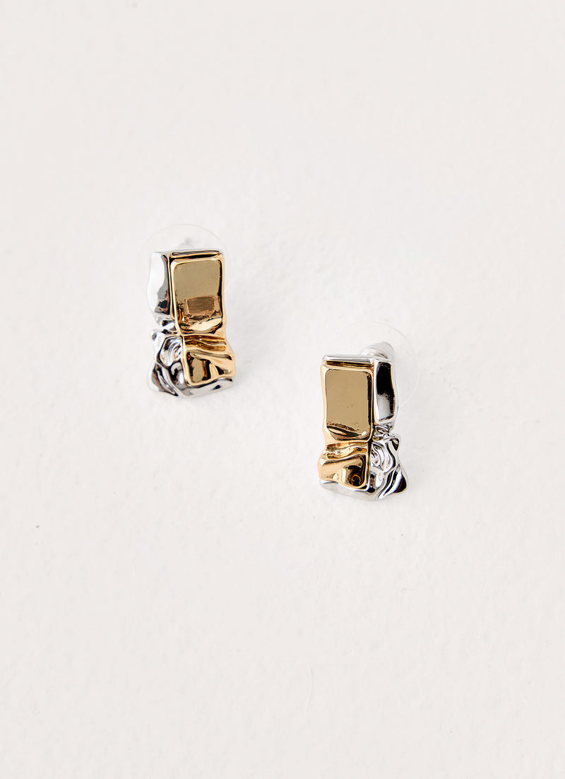 First Glance Earrings - Gold/Silver