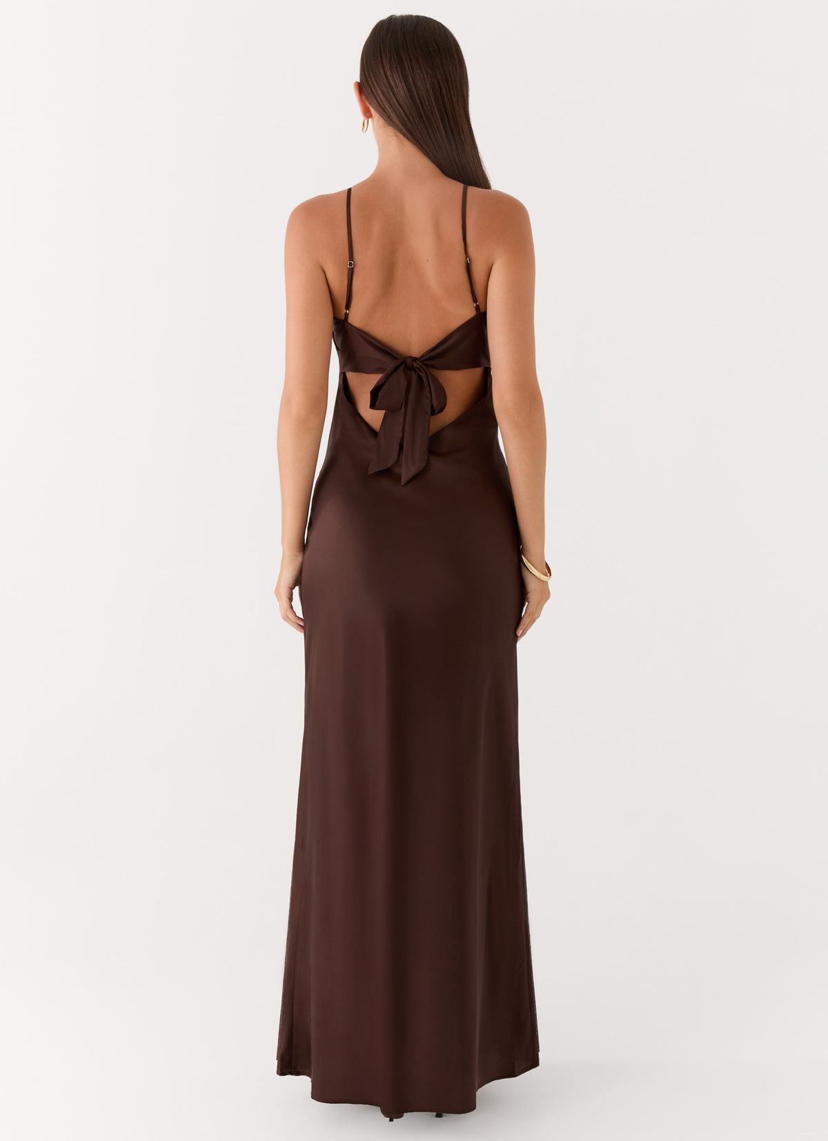 Flora Satin Maxi Dress